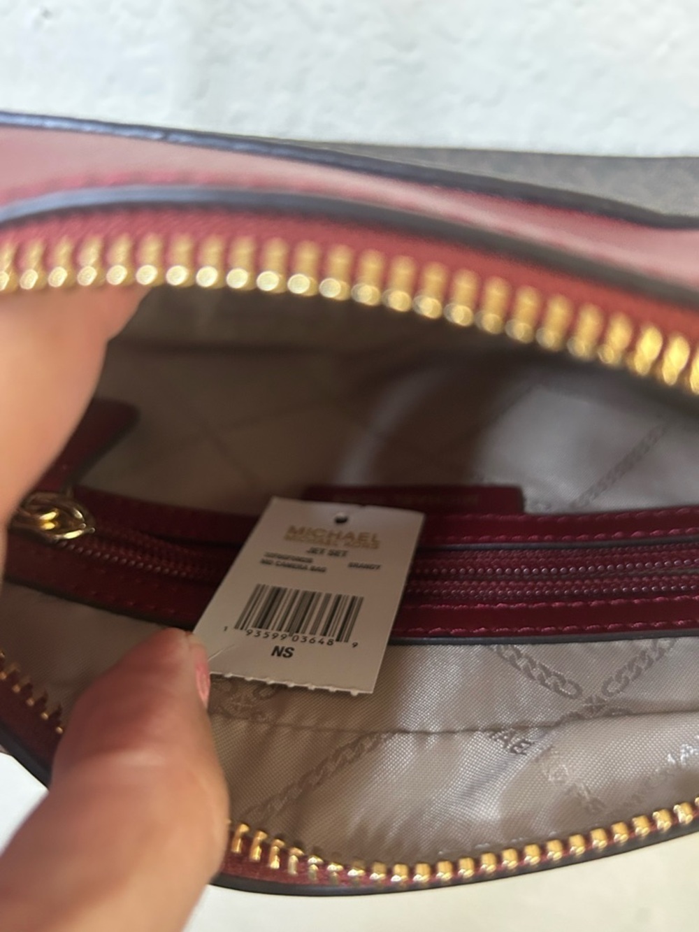 Michael Kors Jet Set Brandy Camera Signature Crossbody Bag Purse Chic Casual - Picture 6 of 9